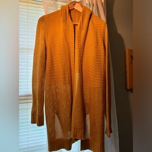 Marled by Reunited gold cardigan size large